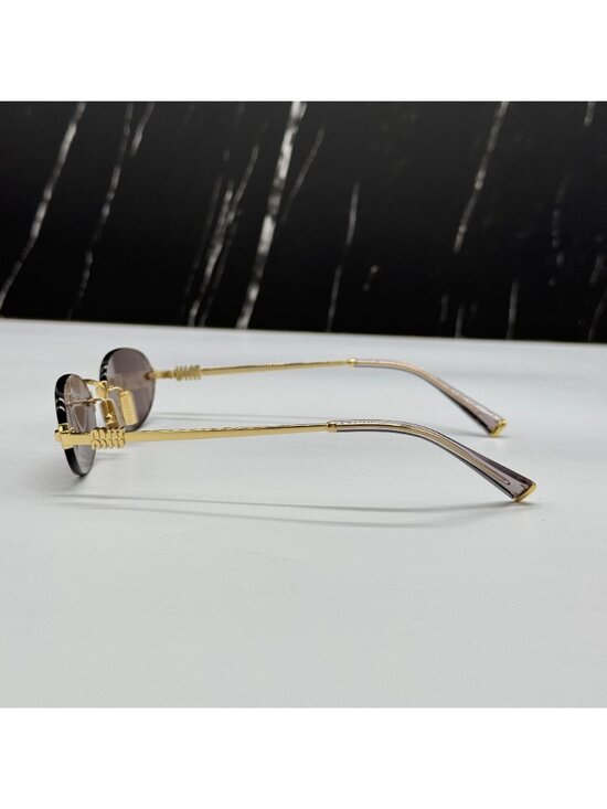 NWT Miu Miu MUA54S 5AK20I Round Sunglasses Miu Miu MU A54S main image 3